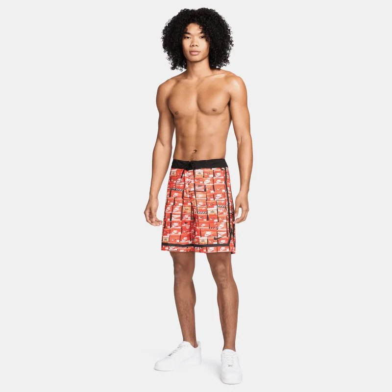 Nike Orange Men's Printed Swimming Shorts for Men | Best Price UAE